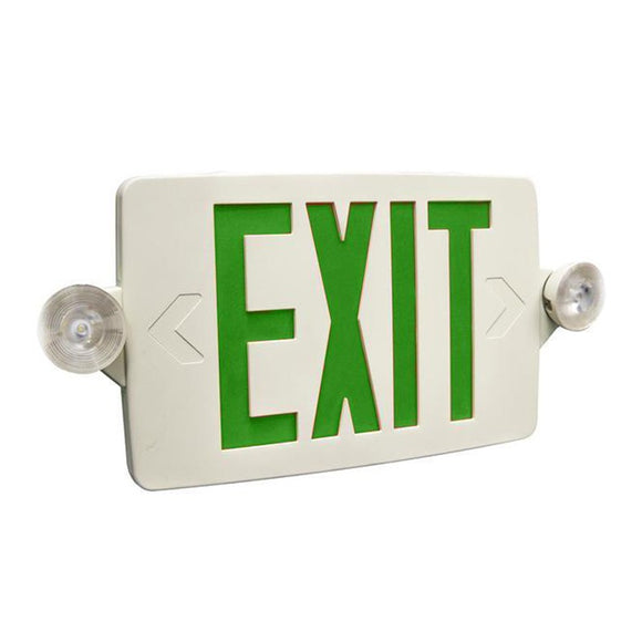 LED Exit Sign with Remote Capabilities, Green Letters