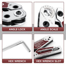 AJM Adjustable Magnetic Welding Holder with Angle Scale – 48lbs / 77lbs Strong Magnet Welding Positioner for Metal Fabrication, Soldering, Pipe Installation-4