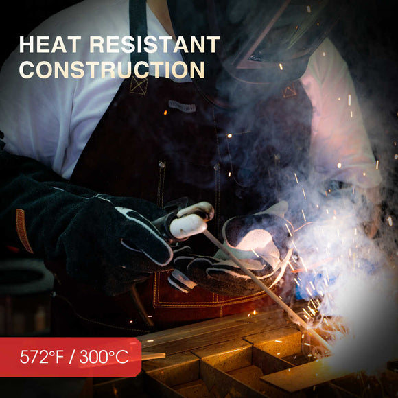 AP-1201-1 Heat-Resistant Fire-retardant Leather Welding Gloves
