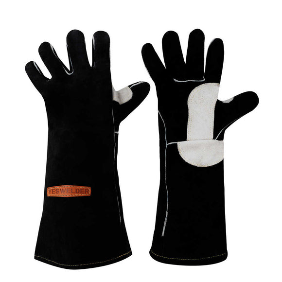 AP-1201-1 Heat-Resistant Fire-retardant Leather Welding Gloves