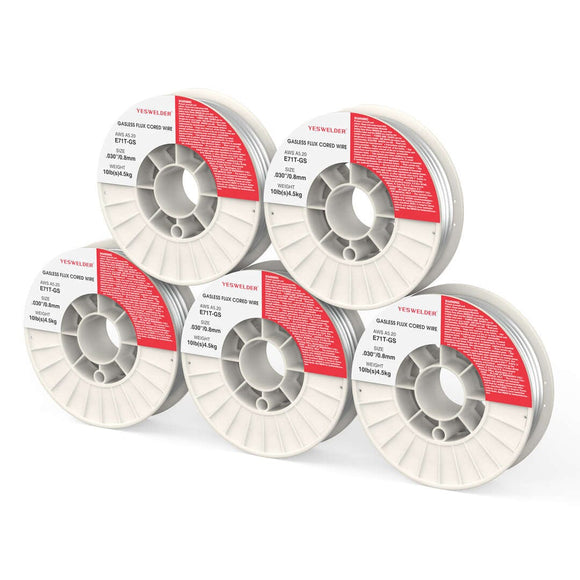 E71T-GS/10LB-0.8 .030" 10LB Spool Gasless Flux Core MIG Welding Wire