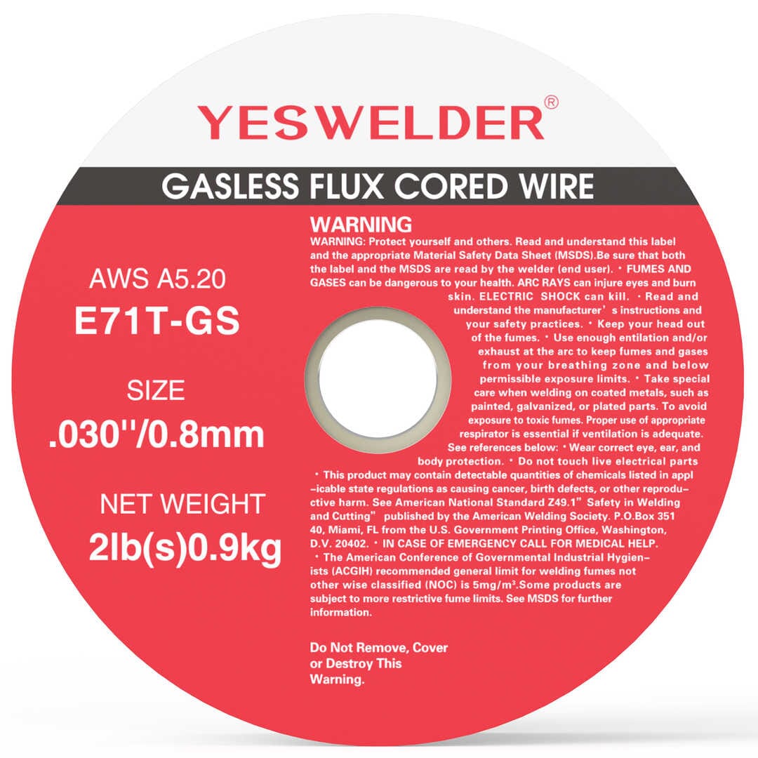 E71T-GS/2LB-0.8 2LB Spool .030" Gasless Flux Core MIG Welding Wire - 0