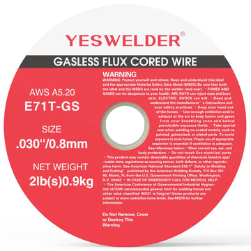 E71T-GS/2LB-0.8 2LB Spool .030" Gasless Flux Core MIG Welding Wire - 0