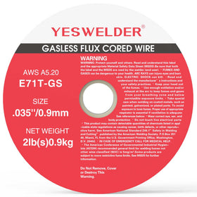 E71T-GS/2LB-0.9 2LB Spool .035" Gasless Flux Core MIG Welding Wire - 0