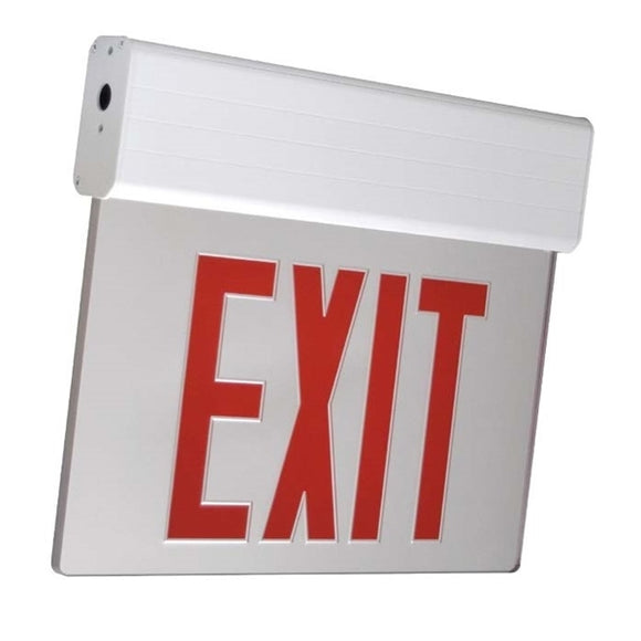 LED Exit Sign, Green Letters, Emergency Backup, No Power Cord