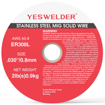 ER308L  2LB Spool Stainless Steel Solid MIG Welding Wire - 0