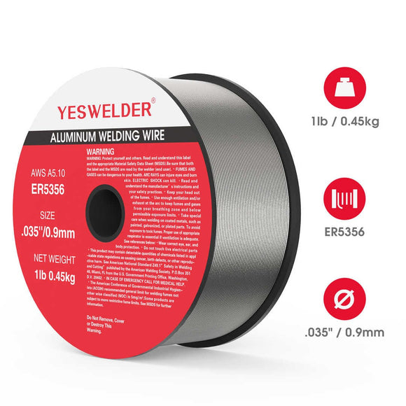ER5356/1LB-0.9  1LB Spool .035" Magnesium Aluminum MIG Welding Wire