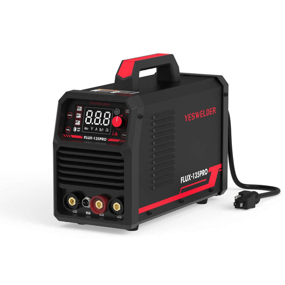 Flux-135-PRO 110V Digital Display Flux MIG/Lift TIG/Stick 3-in-1 Gasless MIG Welder