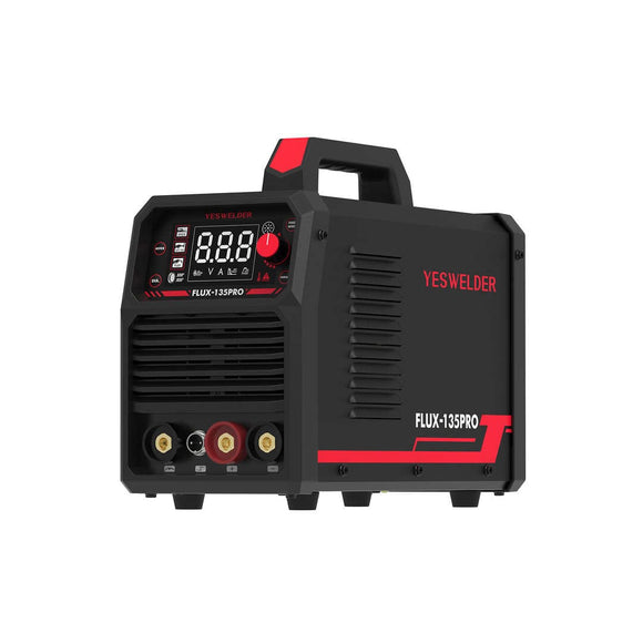 Flux-135-PRO 110V Digital Display Flux MIG/Lift TIG/Stick 3-in-1 Gasless MIG Welder