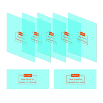 JP05-L500A 7-Pack L500A Series Welding Helmet Transparent Replacement Lens