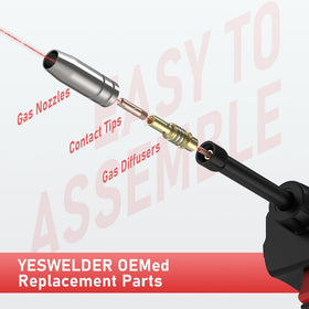 LBT150-24PCS 24Pcs Spool Gun Consumables Kit for LBT150 MIG Welding Gun - 0