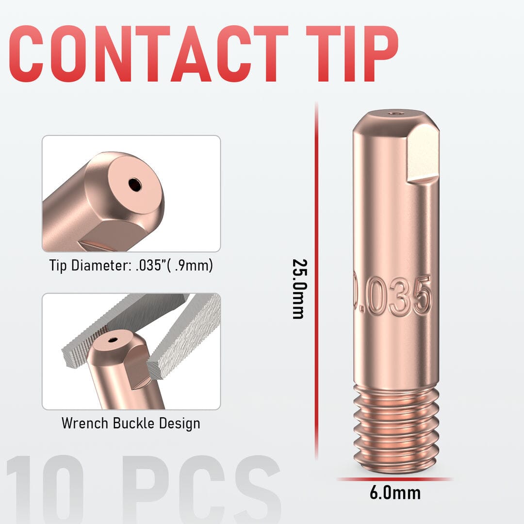 LBT150-24PCS 24Pcs Spool Gun Consumables Kit for LBT150 MIG Welding Gun