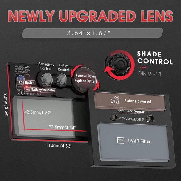 LYG-L600A-A Auto-Darkening Welding Helmet