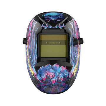 LYG-L600A-CP Cyberpunk Customize Graphic Auto-Darkening Welding Helmet - 0