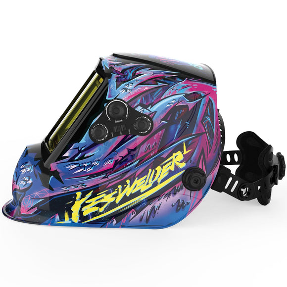 LYG-M800H-CP Cyberpunk Customize Graphic Auto-Darkening Welding Helmet