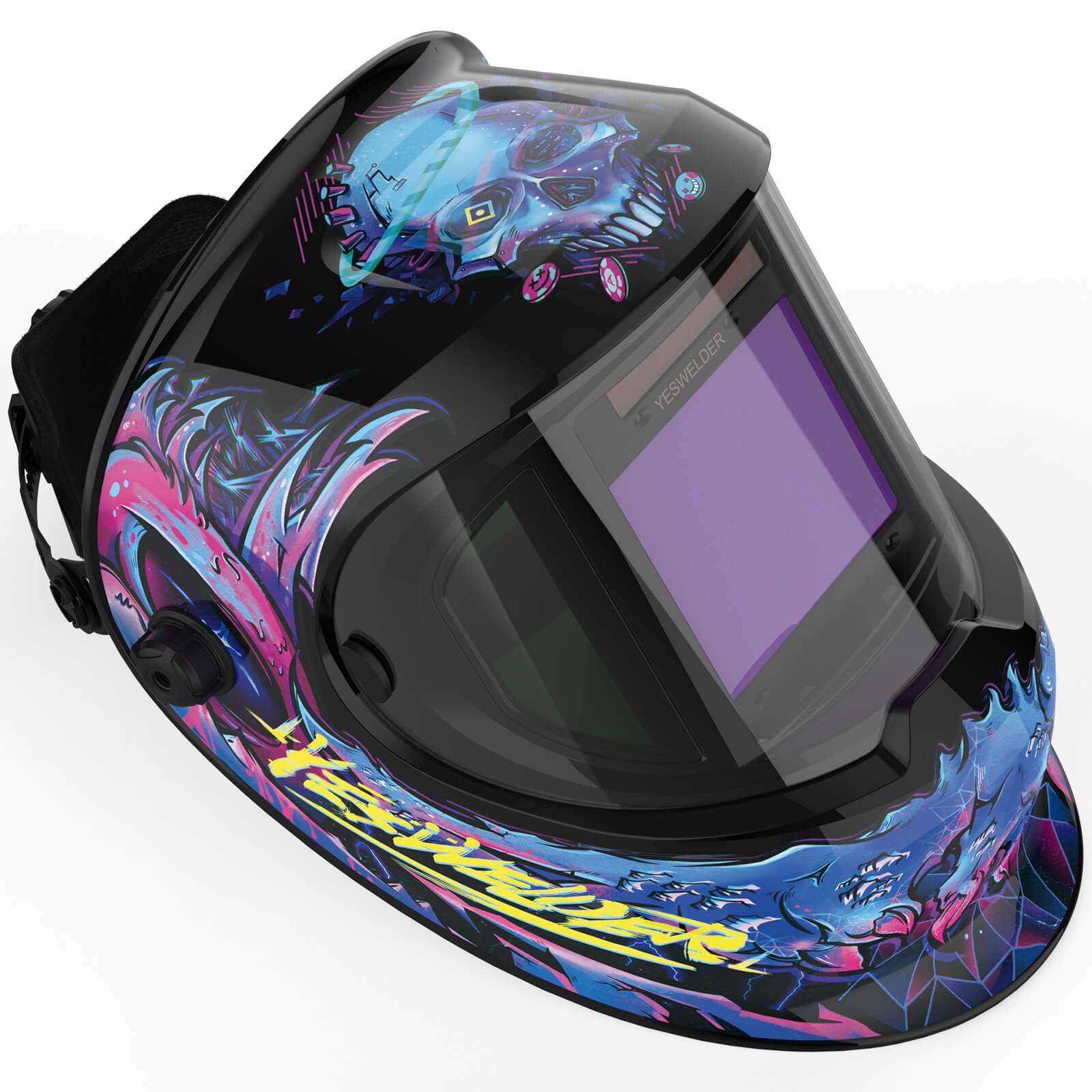 LYG-Q800D-CP Cyberpunk Customize Graphic Auto-Darkening Welding Helmet