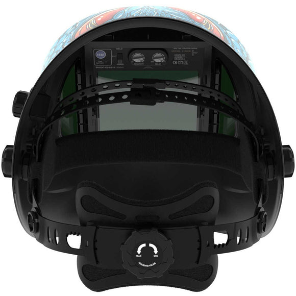 LYG-Q800D-SK Ellie J Customize Monster Graphic Auto-Darkening Welding Helmet