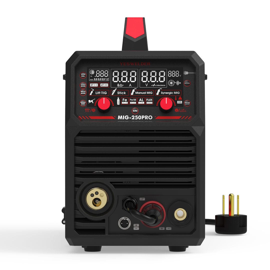 MIG-250PRO-DG 220V MIG Welder with Pulse Function, Digital Screen, and Spool Gun Compatibility - 0