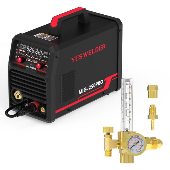 MIG-250PRO-DG 220V MIG Welder with Pulse Function, Digital Screen, and Spool Gun Compatibility