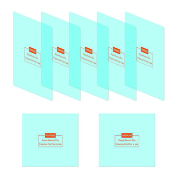 JP01-M800H 7-Pack M800H Series Welding Helmet Transparent Replacement Lens