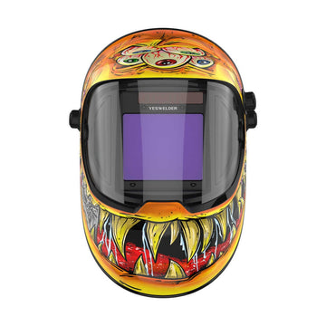 LYG-Q800D-YM Larry Customize Monster Graphic Auto-Darkening Welding Helmet - 0