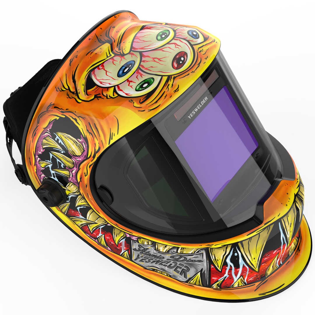 LYG-Q800D-YM Larry Customize Monster Graphic Auto-Darkening Welding Helmet
