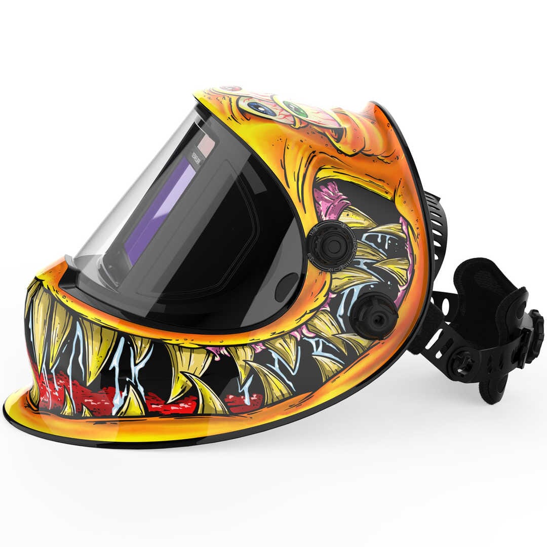 LYG-Q800D-YM Larry Customize Monster Graphic Auto-Darkening Welding Helmet