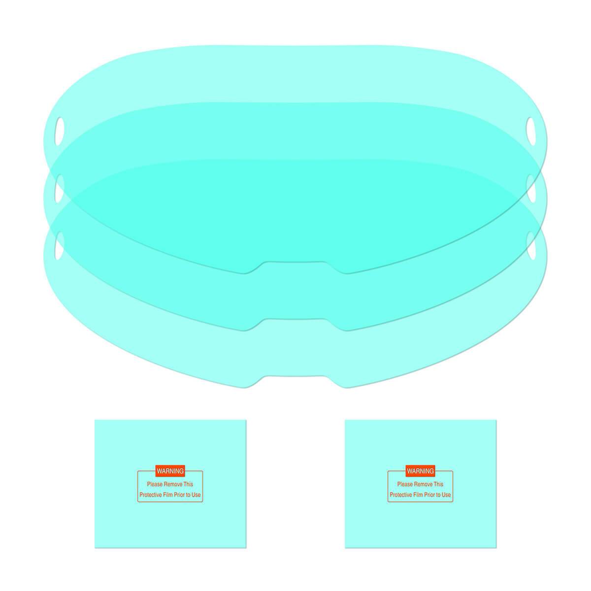JP02-Q800D 5-Pack Q800D Series Welding Helmet Transparent Replacement Lens