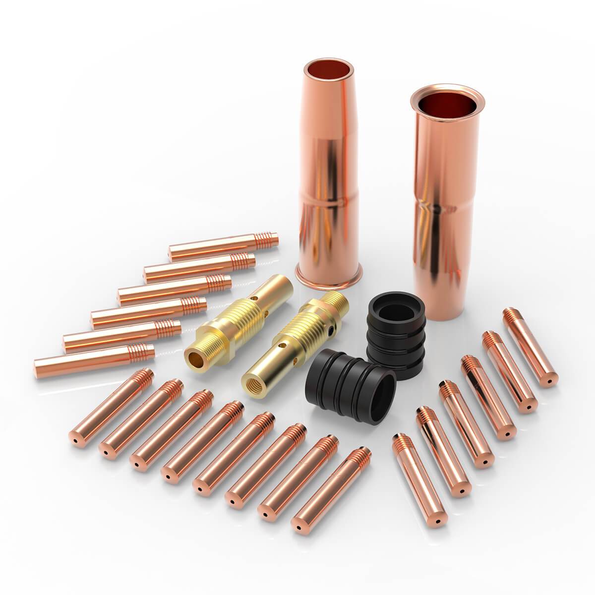 YW-TW2 Series Tweco #2 Lincoln Magnum 200/250 Replaceable MIG Welding Gun Consumables