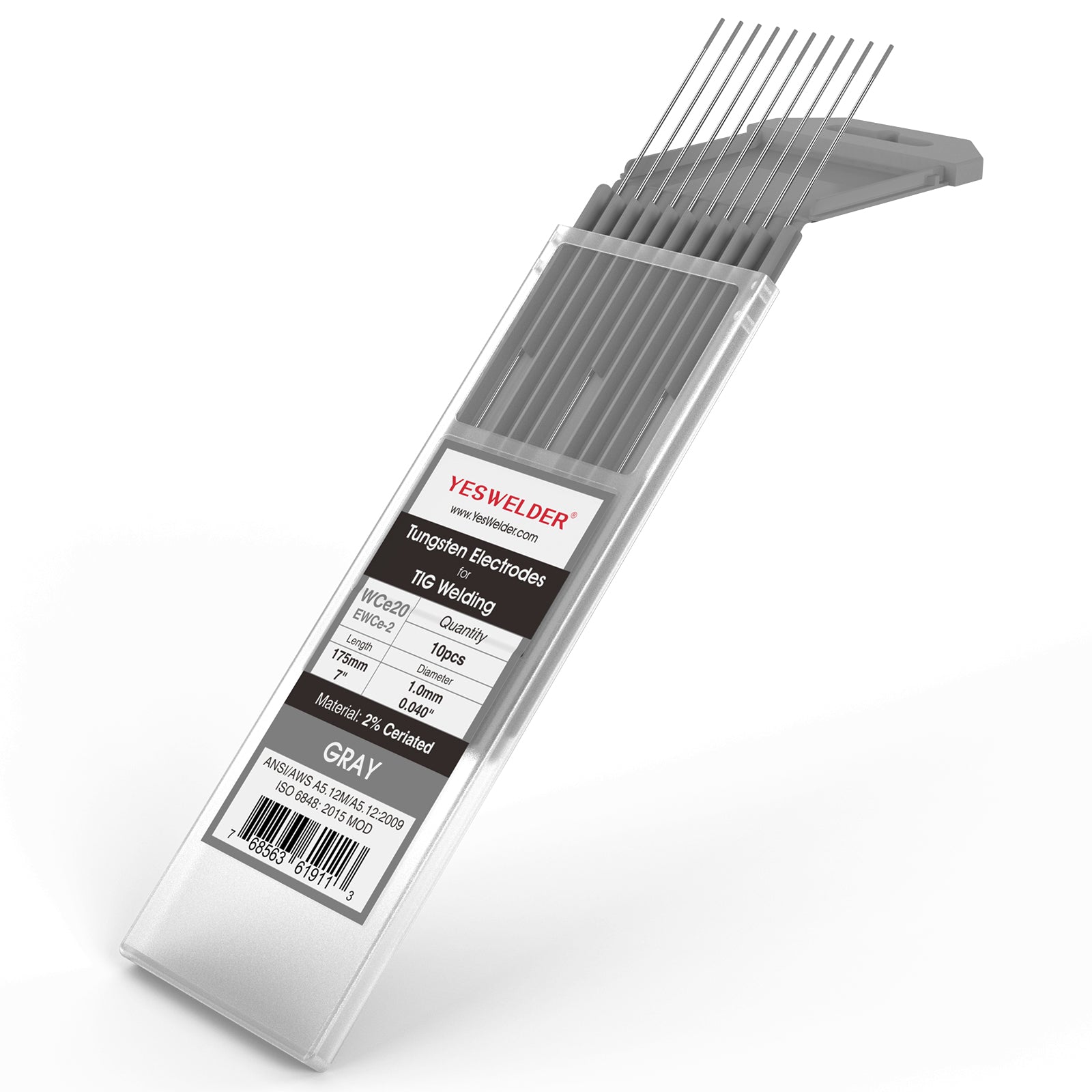 WC20 Series  2% Ceriated TIG WeldingTungsten Electrode - 0