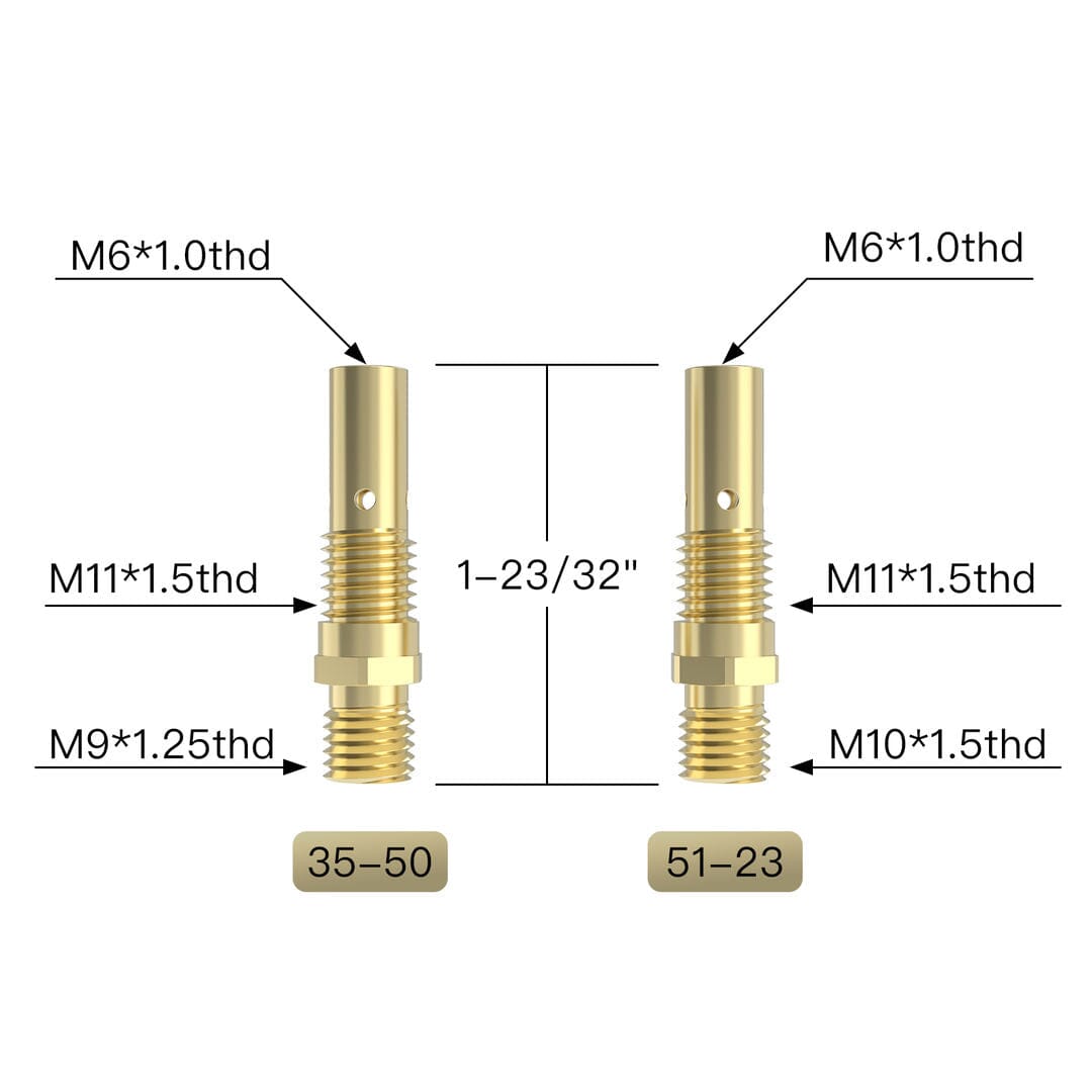 YW-100L Series Lincoln Magnum 100L  and Tweco Mini/#1 Replaceable MIG Welding Gun Consumables