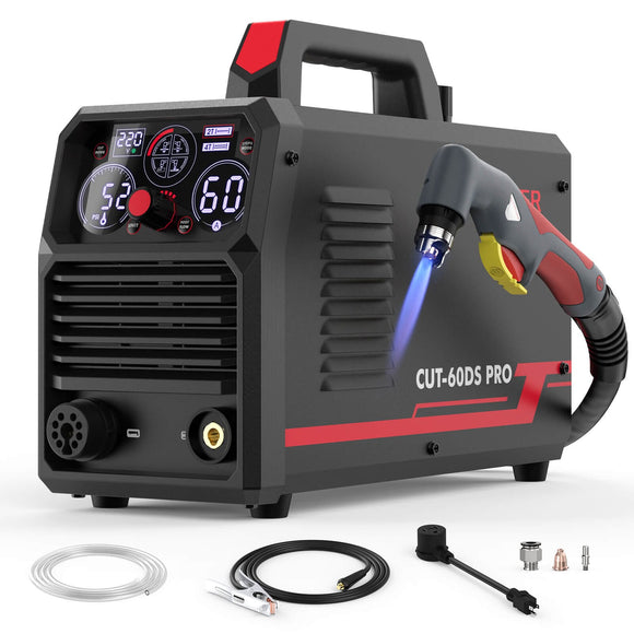 4-in-1 60A Plasma Cutter | Pilot Arc, Blow-Back Start, 1" Clean Cut