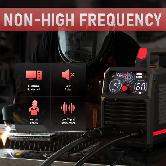 4-in-1 60A Plasma Cutter | Pilot Arc, Blow-Back Start, 1" Clean Cut