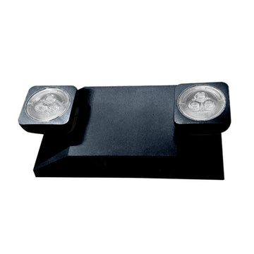 C-Lite LEDR5HOB  2-head Emergency Unit w/remote capability--Black-- W/ 8 LED per head, Nicad battery