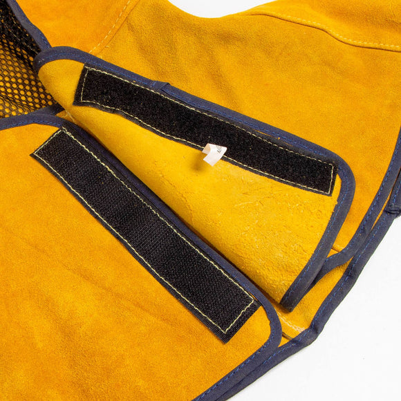 AP-3000Y Golden Cowhide Split Leather Welding Head Neck Protective Hood