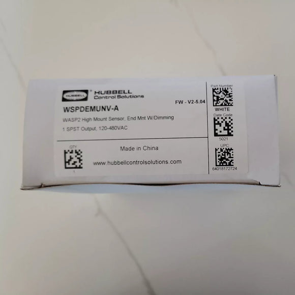 Passive Infrared Occupancy Sensor HUBBELL WSPDEMUNV